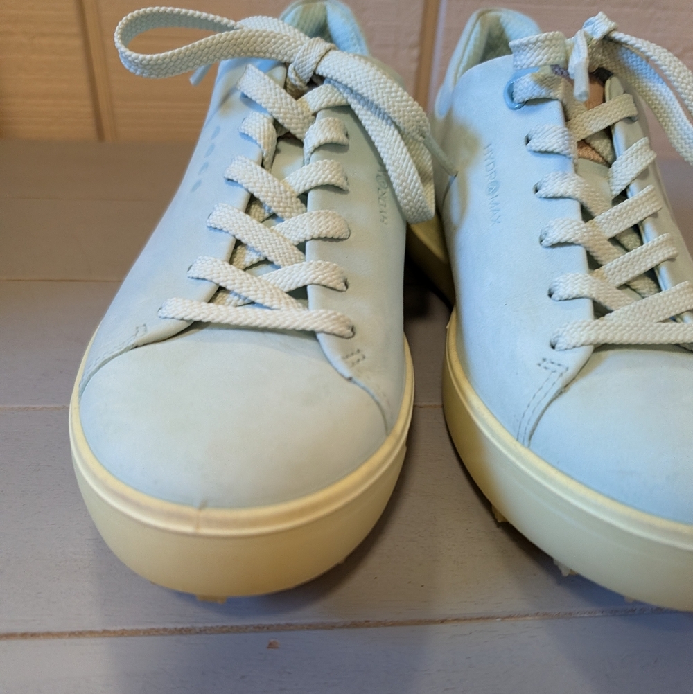 ECCO W GOLF TRAY Laced Shoes Blue Yellow Women's 10 - Picture 5 of 15